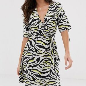 ASOS Influence Tall wrap mini dress NWT